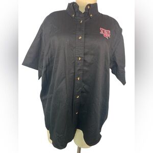Jonathan Corey (NWT) Black Button-Up Shirt with Texas A&M Logo Women’s 2XL
